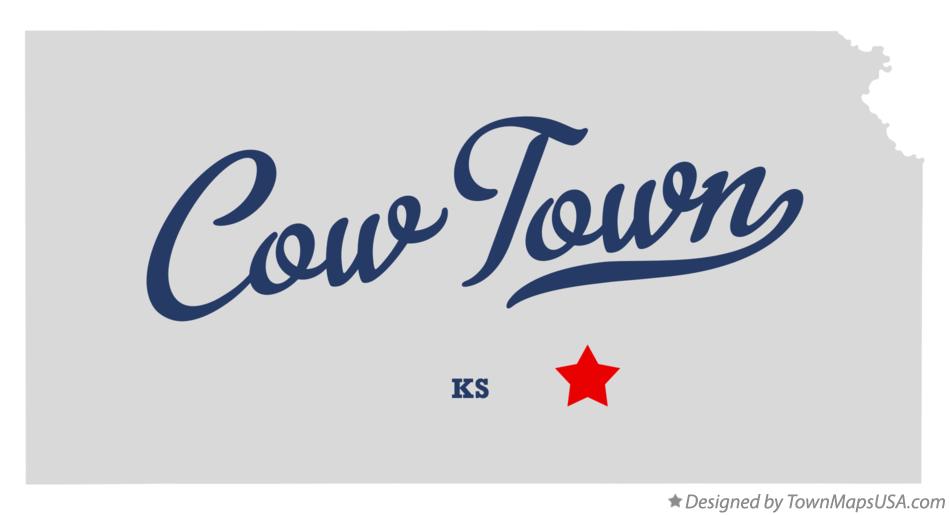 Map of Cow Town Kansas KS