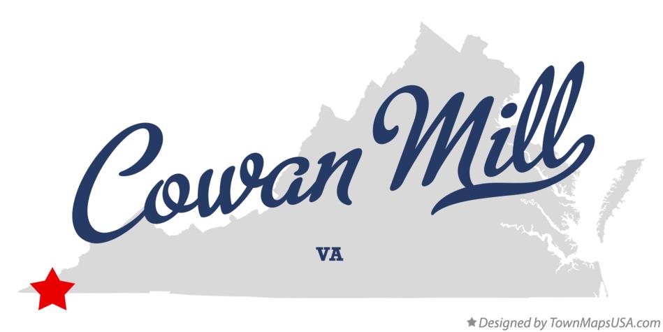 Map of Cowan Mill Virginia VA