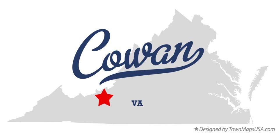 Map of Cowan Virginia VA