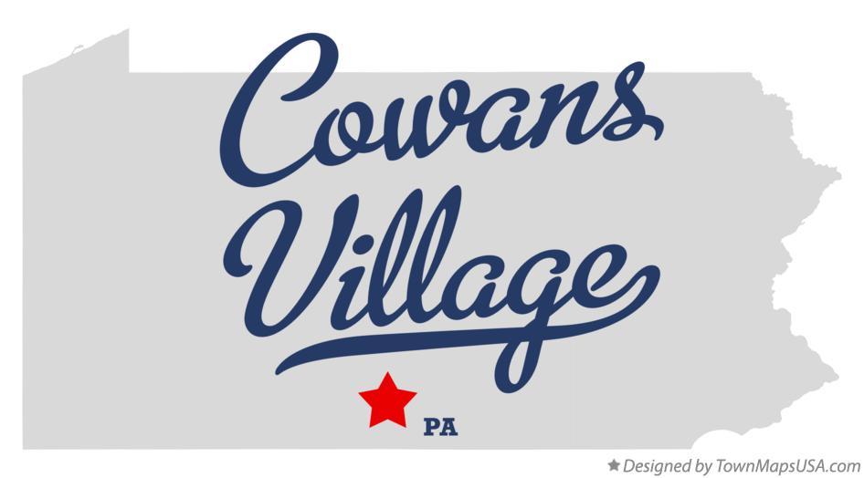 Map of Cowans Village Pennsylvania PA