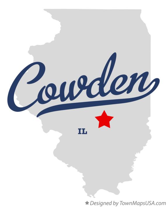 Map of Cowden Illinois IL