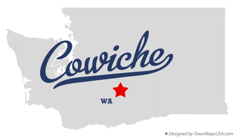 Map of Cowiche Washington WA