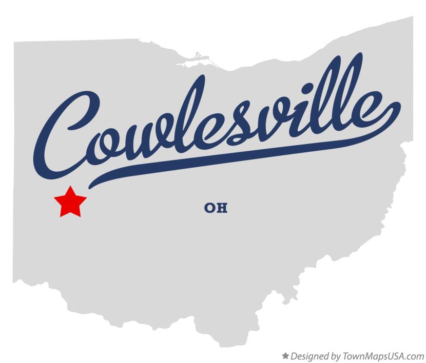 Map of Cowlesville Ohio OH