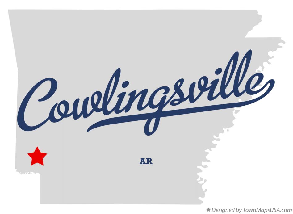 Map of Cowlingsville Arkansas AR