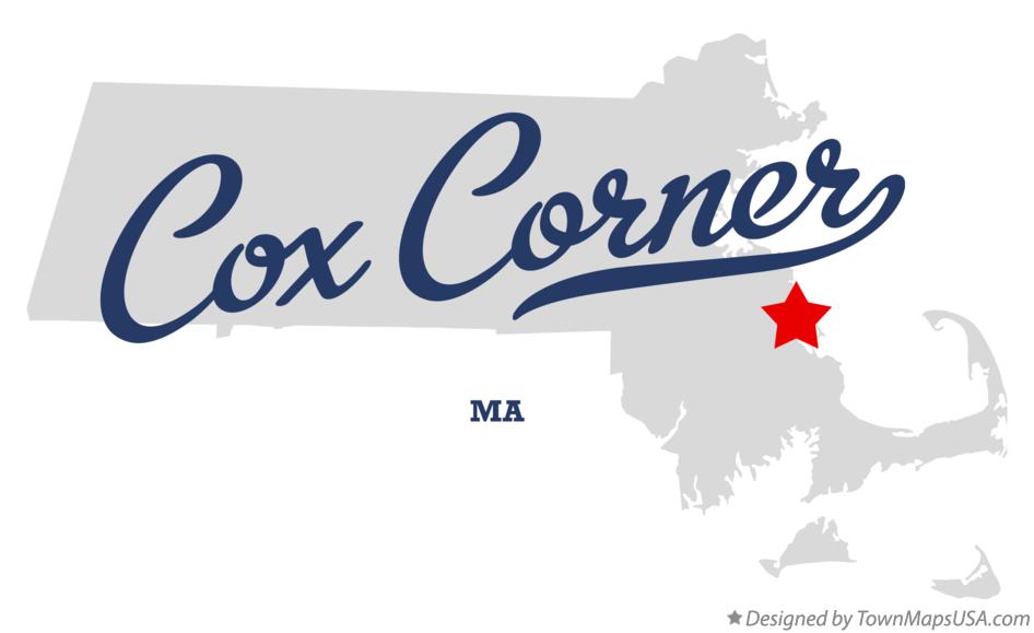 Map of Cox Corner Massachusetts MA