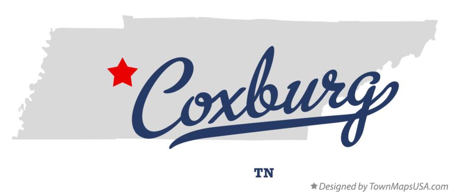 Map of Coxburg Tennessee TN