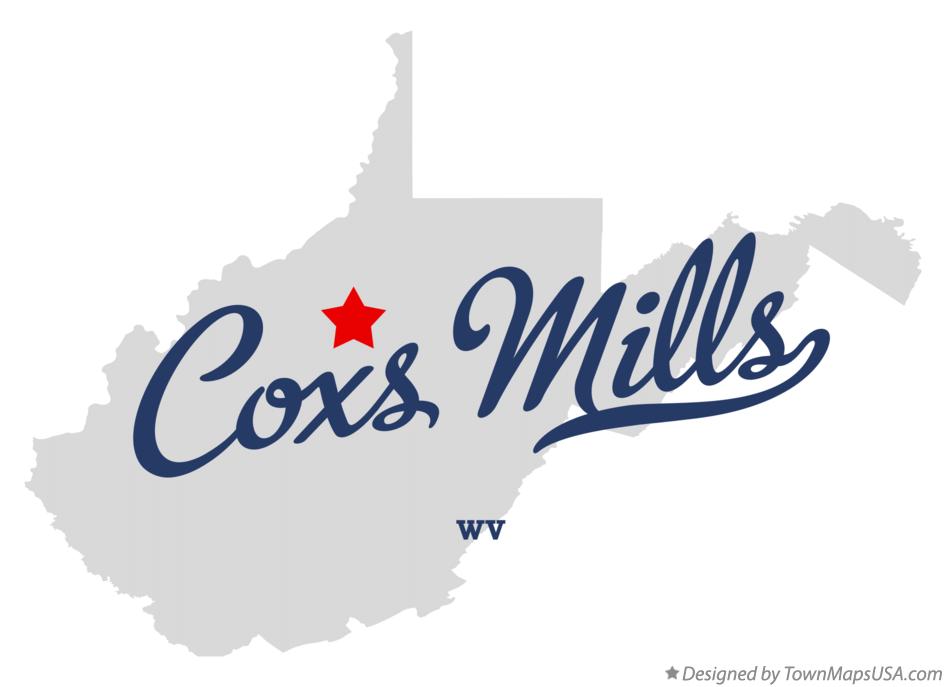 Map of Coxs Mills West Virginia WV