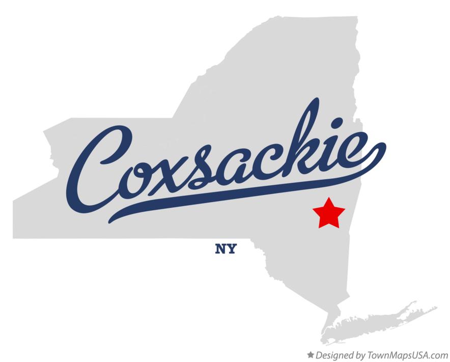 Map of Coxsackie New York NY