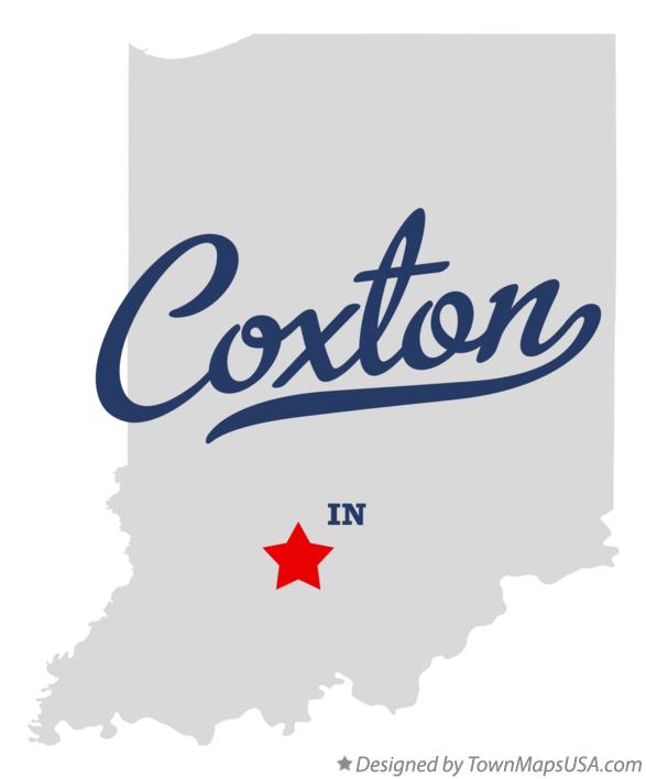 Map of Coxton Indiana IN