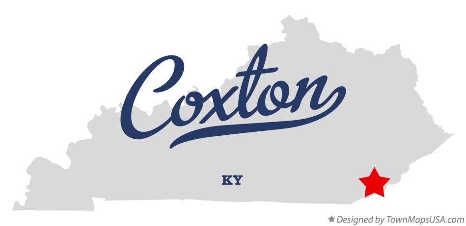 Map of Coxton Kentucky KY