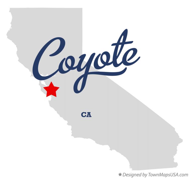 Map of Coyote California CA