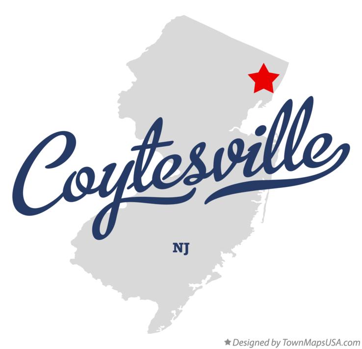 Map of Coytesville New Jersey NJ