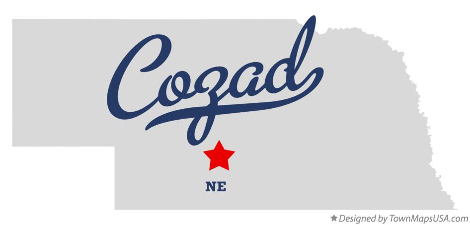 Map of Cozad Nebraska NE
