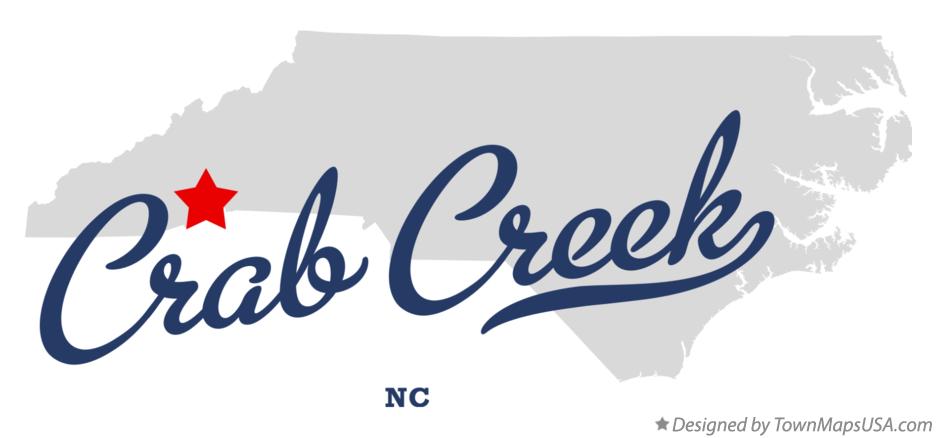 Map of Crab Creek North Carolina NC