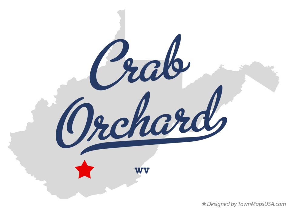Map of Crab Orchard West Virginia WV