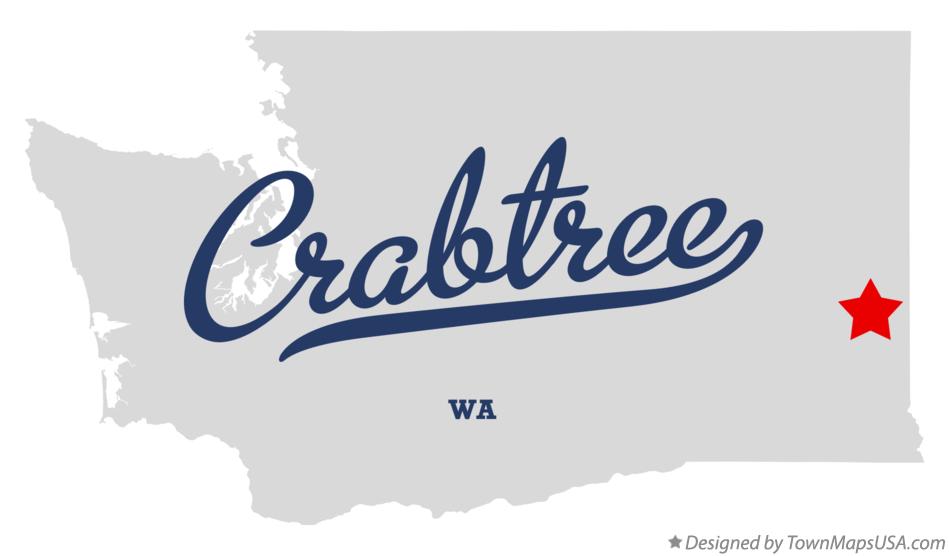 Map of Crabtree Washington WA
