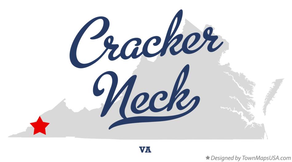 Map of Cracker Neck Virginia VA