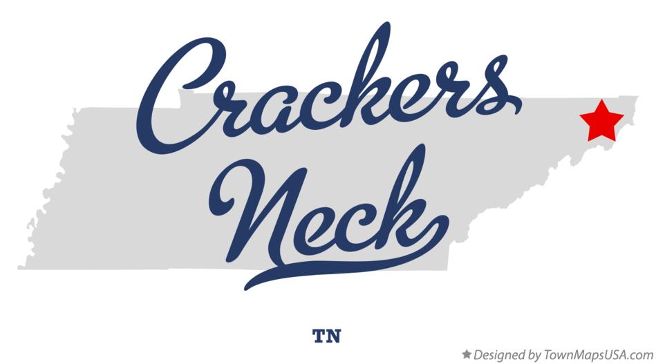 Map of Crackers Neck Tennessee TN
