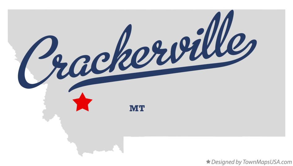Map of Crackerville Montana MT