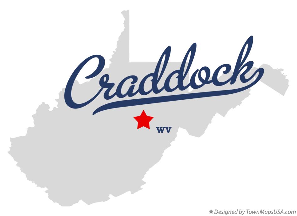 Map of Craddock West Virginia WV