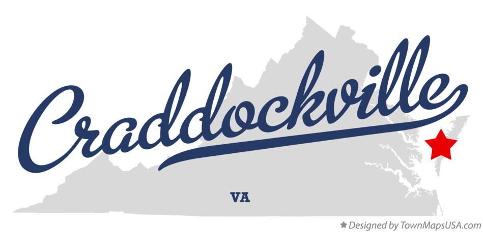 Map of Craddockville Virginia VA
