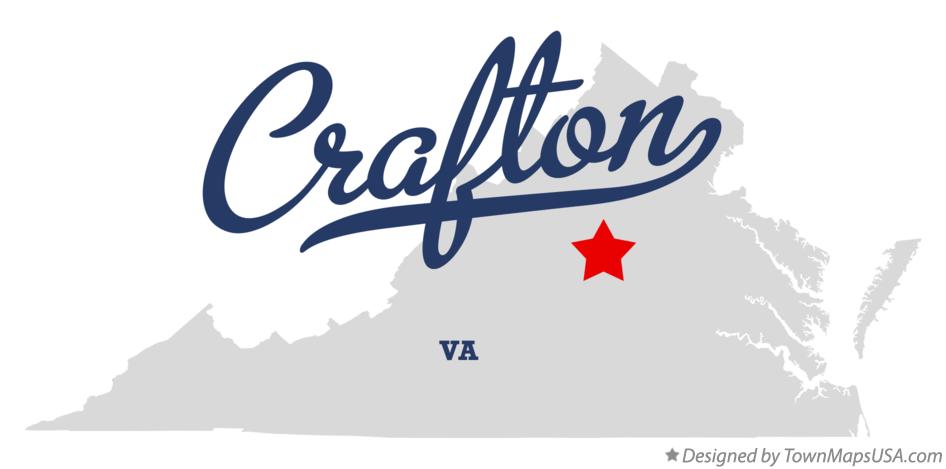 Map of Crafton Virginia VA
