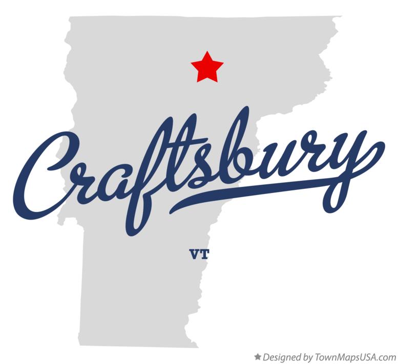 Map of Craftsbury Vermont VT