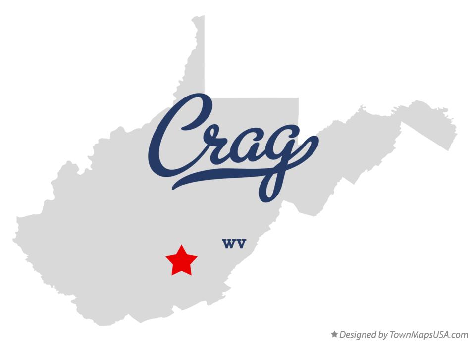 Map of Crag West Virginia WV