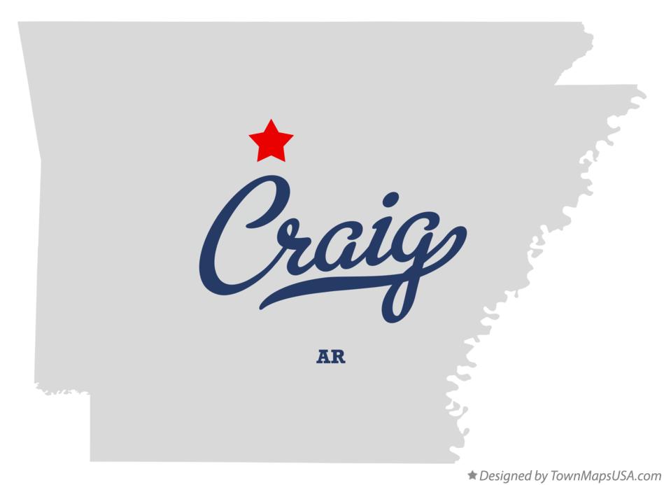 Map of Craig Arkansas AR
