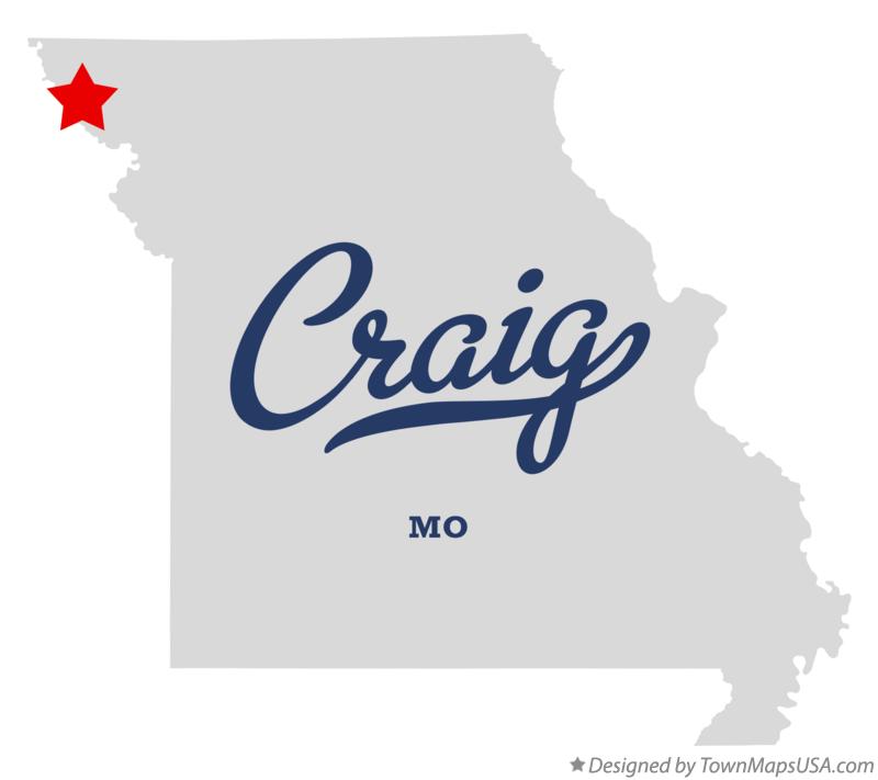 Map of Craig Missouri MO