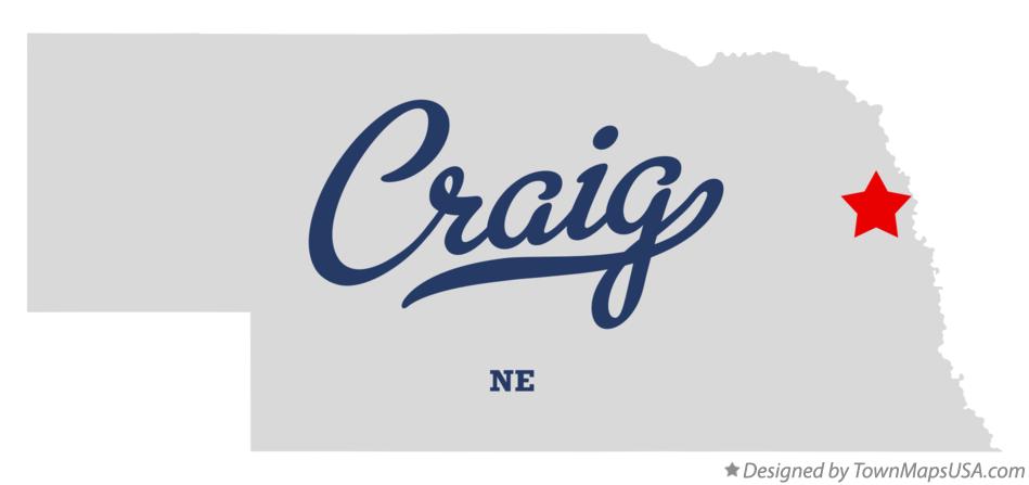 Map of Craig Nebraska NE