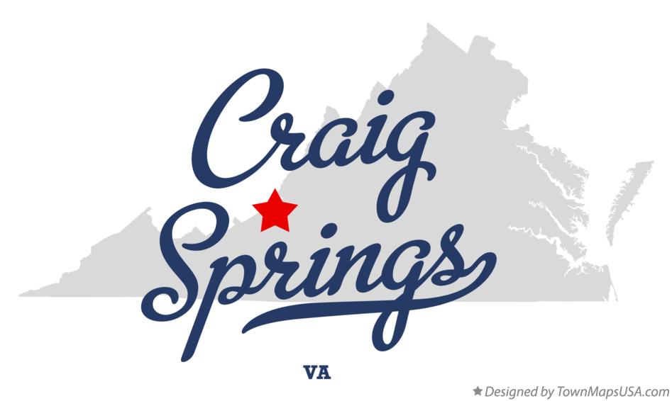 Map of Craig Springs Virginia VA