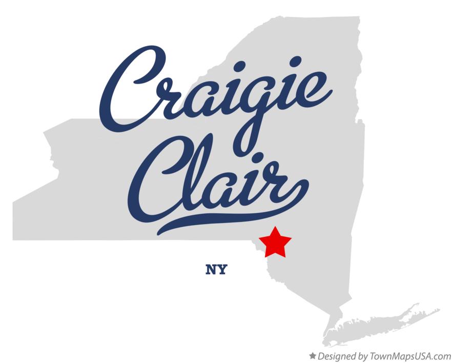 Map of Craigie Clair New York NY