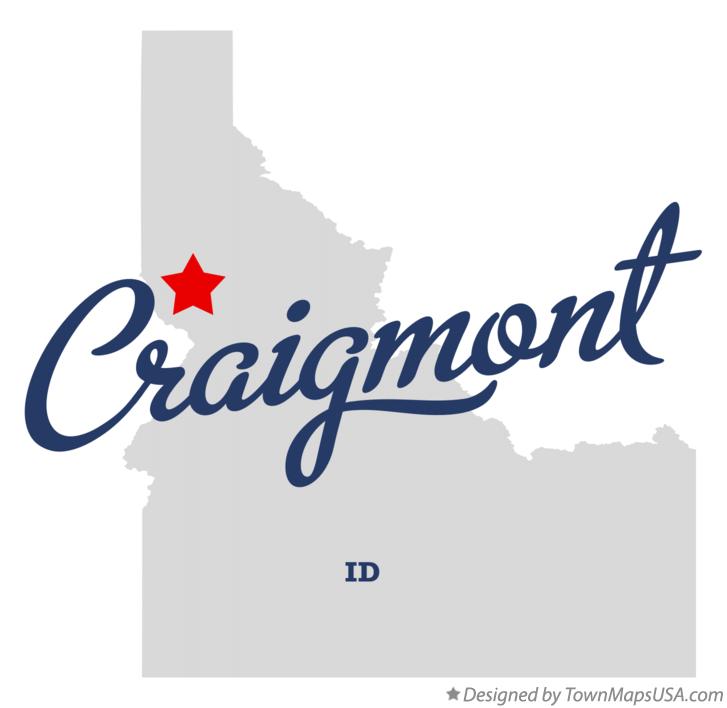 Map of Craigmont Idaho ID
