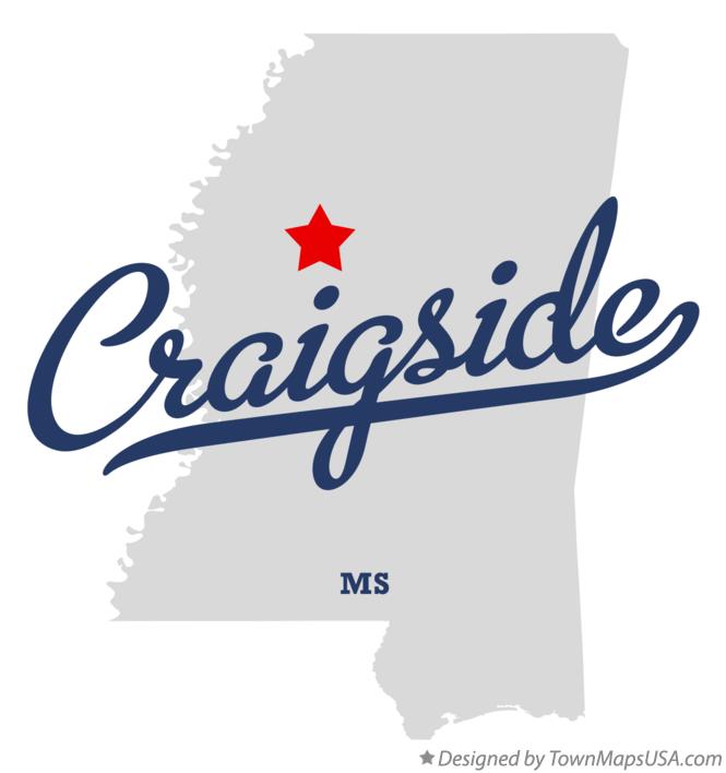 Map of Craigside Mississippi MS