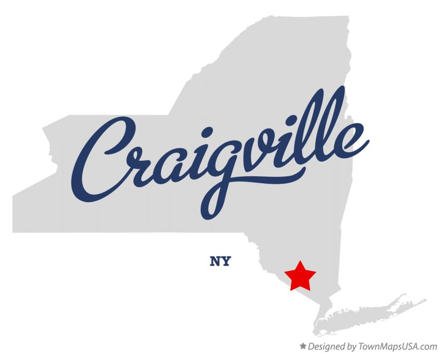 Map of Craigville New York NY