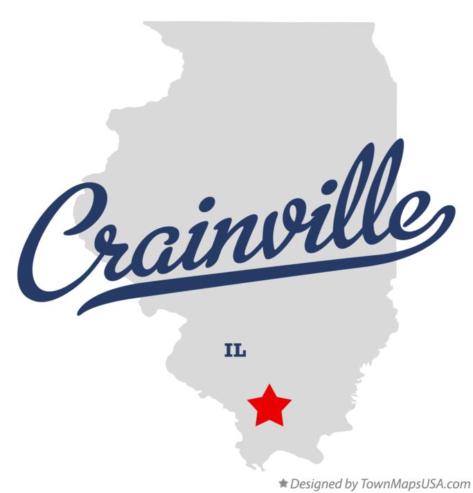 Map of Crainville Illinois IL