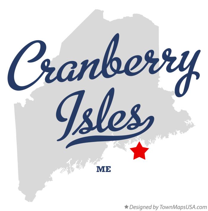 Map of Cranberry Isles Maine ME
