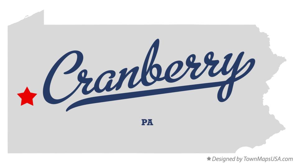Cranberry pa map