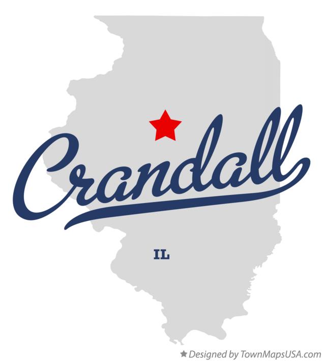 Map of Crandall Illinois IL