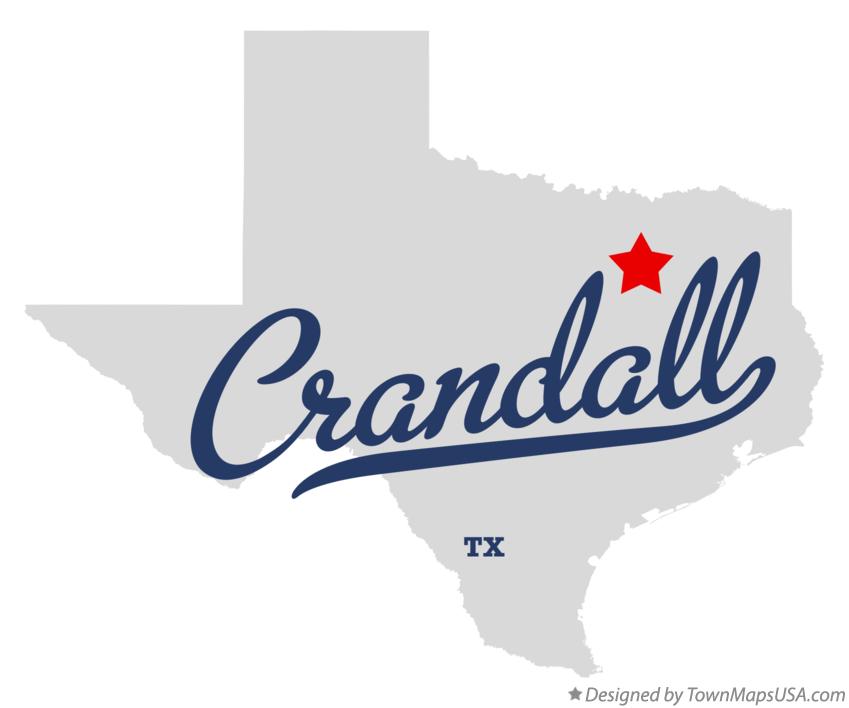 Map of Crandall Texas TX