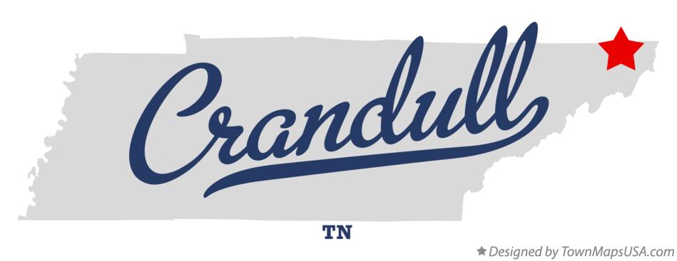 Map of Crandull Tennessee TN