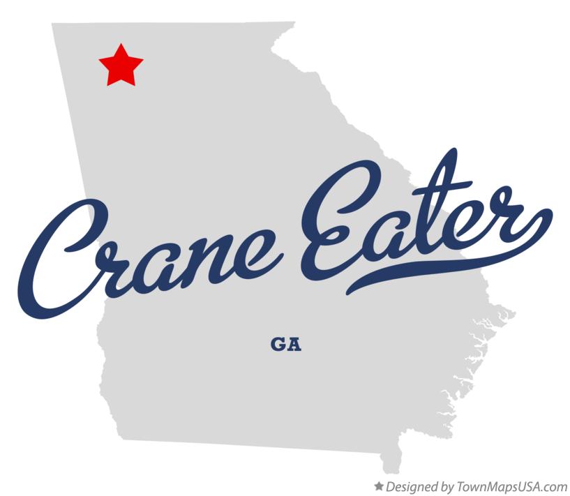 Map of Crane Eater Georgia GA