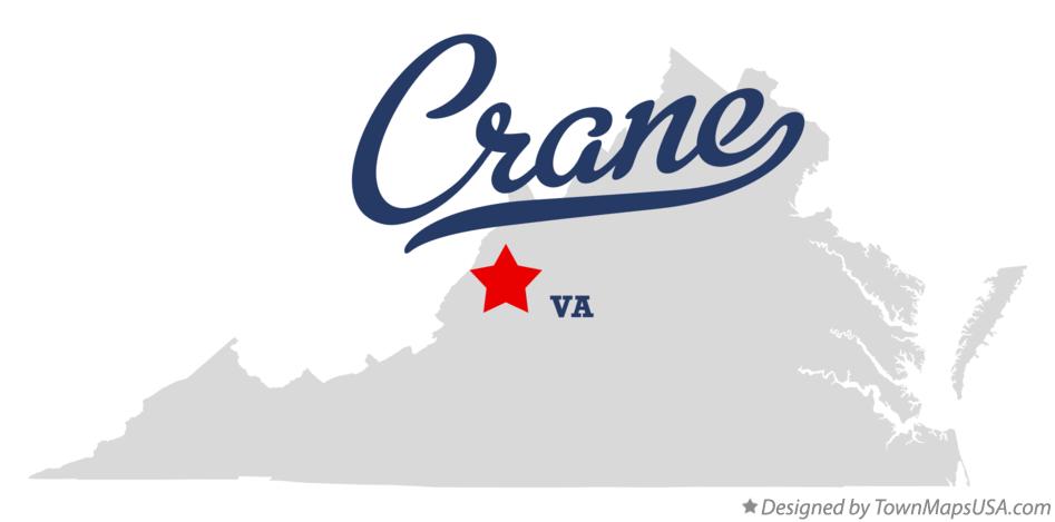 Map of Crane Virginia VA