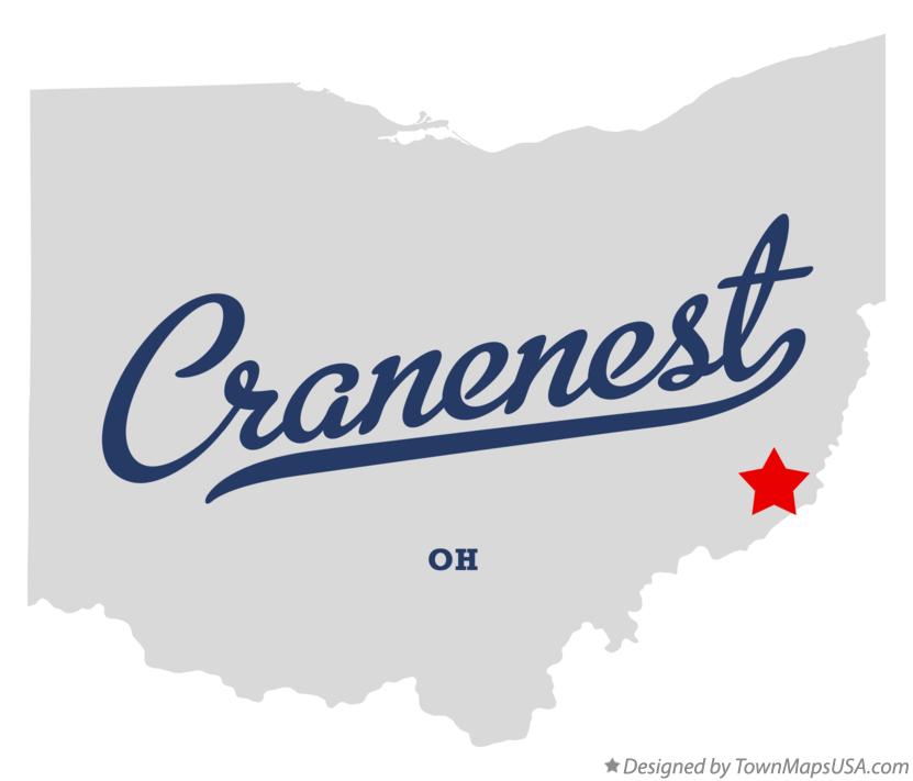 Map of Cranenest Ohio OH