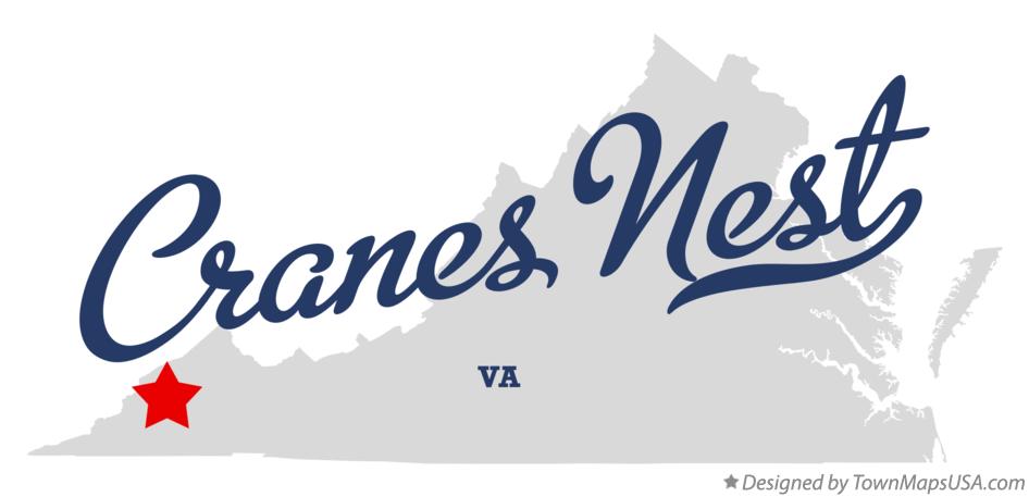 Map of Cranes Nest Virginia VA