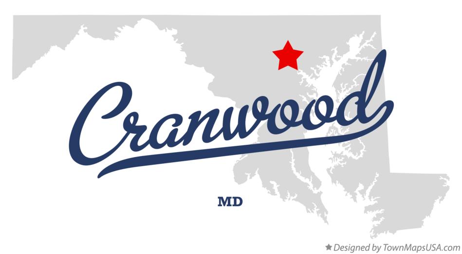 Map of Cranwood Maryland MD