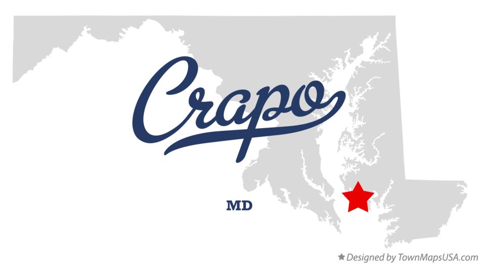 Map of Crapo Maryland MD