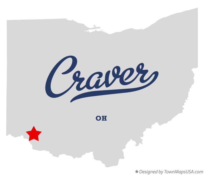 Map of Craver Ohio OH