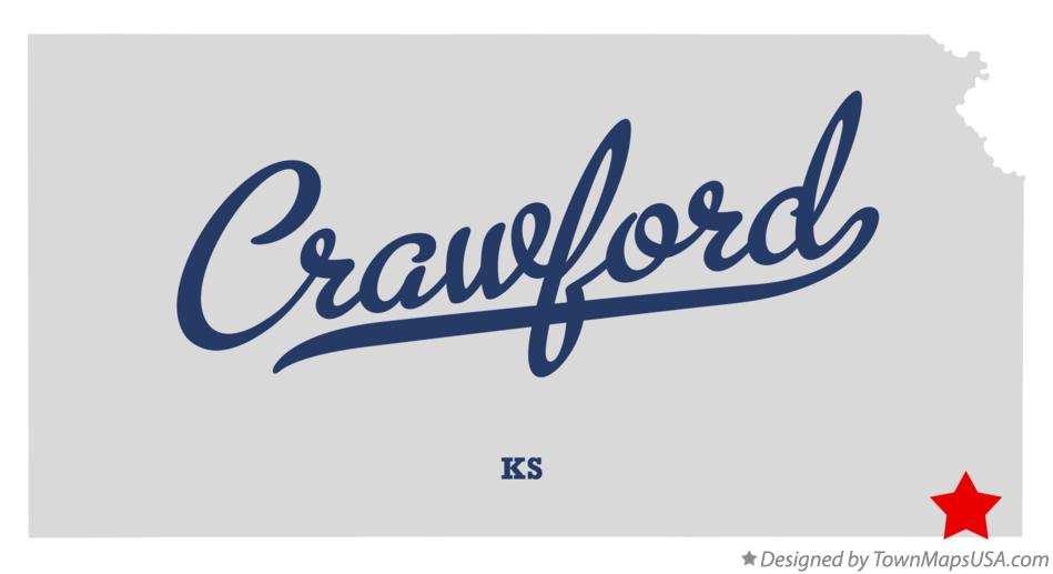 Map of Crawford Kansas KS